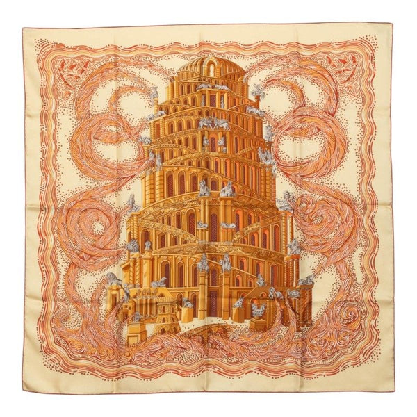 Hermes Les Rivieres De Babel Silk Scarf