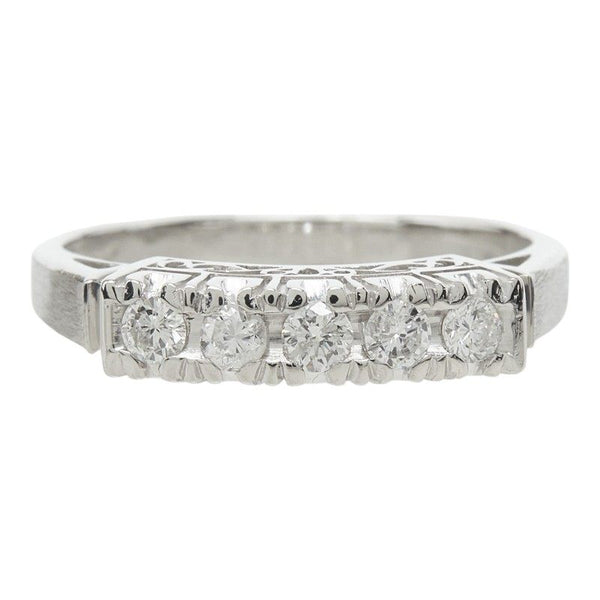 Pt900 Platinum Diamond Ring