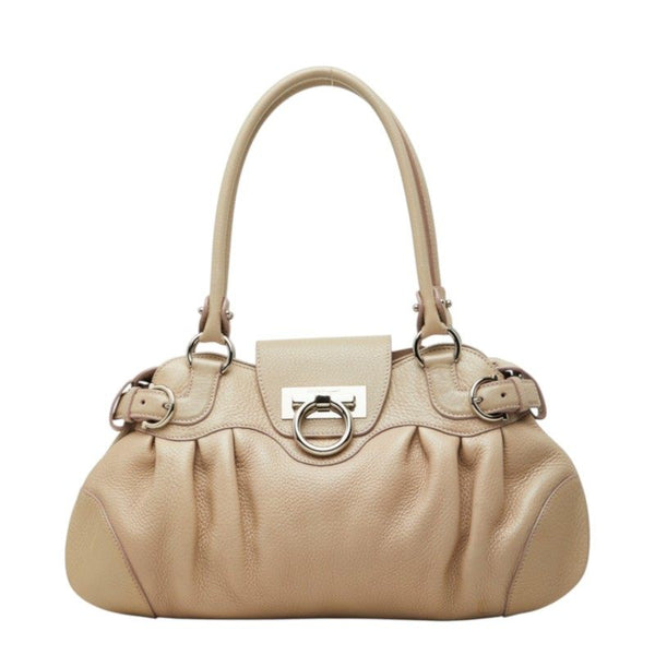 Salvatore Ferragamo Gancini Marisa Leather Tote Bag