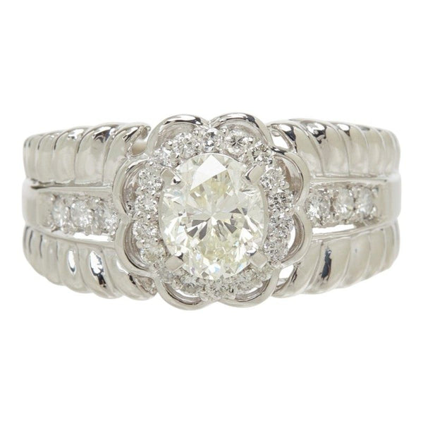 Platinum Diamond Design Ring