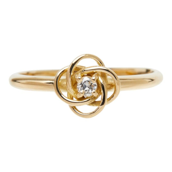 Vandome Flower Motif Au750 Diamond Ring