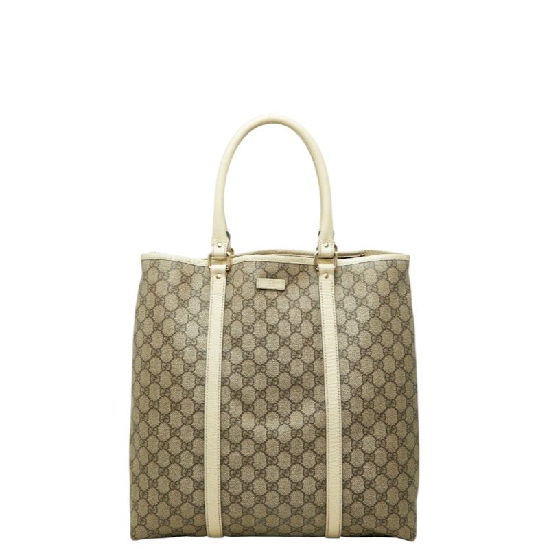 Gucci GG Supreme PVC Leather Tote Bag