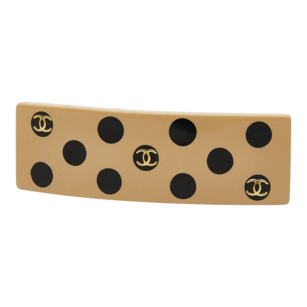 Chanel Coco Mark Dot Barrette Hair Accessory