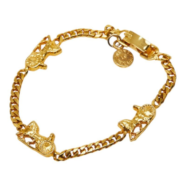 CELINE Carriage Motif Chain Bracelet