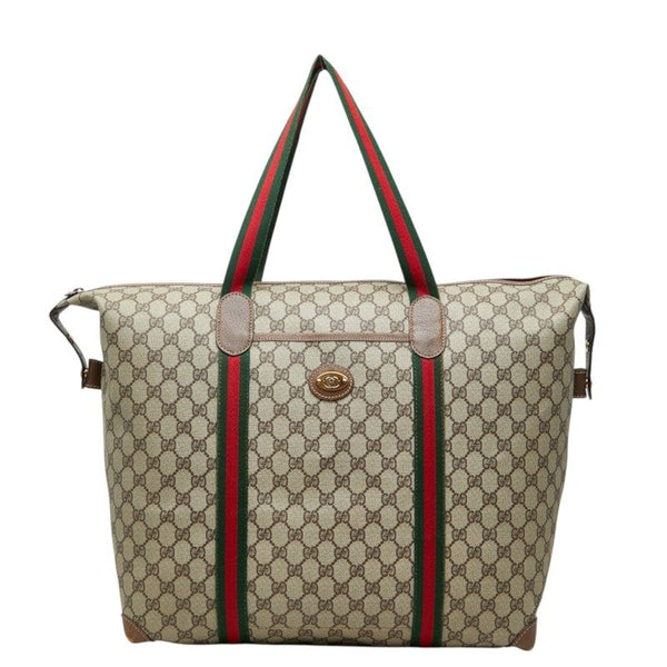 Gucci GG Supreme Web PVC Boston Bag