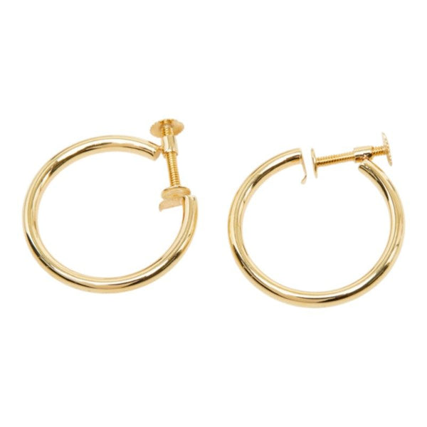 Au750 Yellow Gold Hoop Earrings