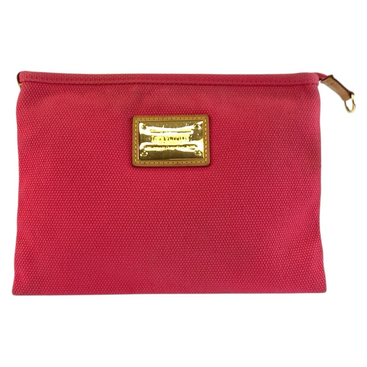 Louis Vuitton Antigua Pochette Plat GM Canvas Clutch Bag