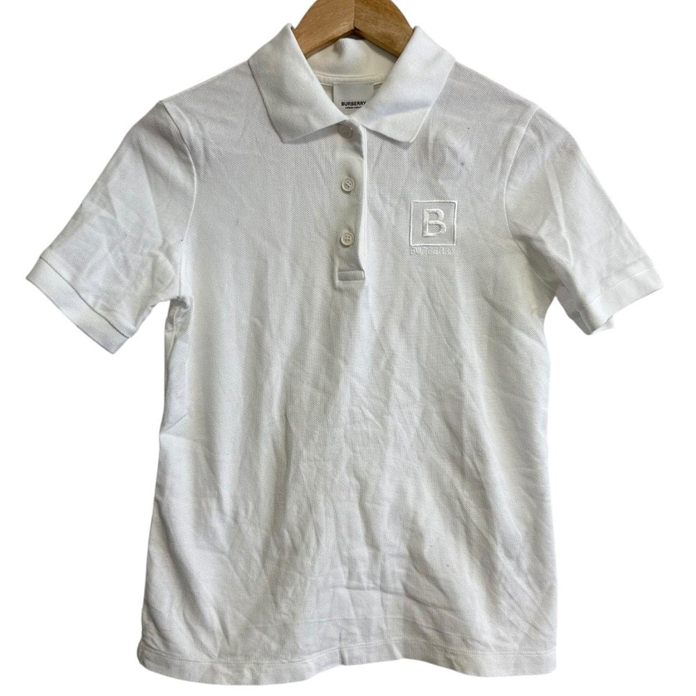 Burberry B logo Embroidery Cotton Polo Shirt