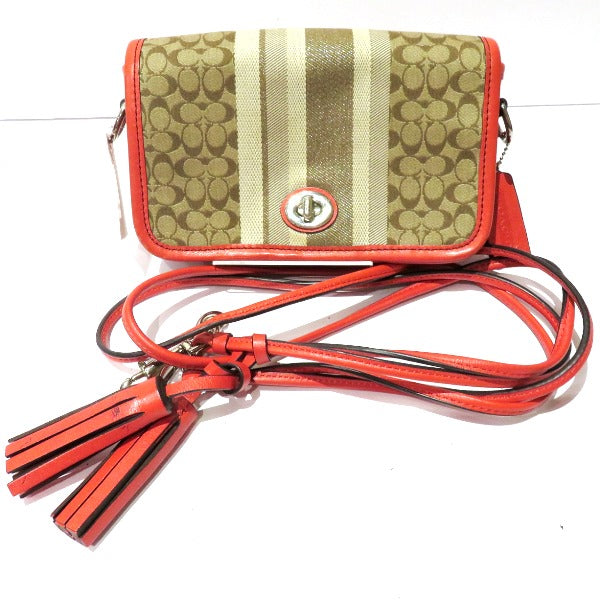 Coach Legacy Signature Stripe Penny Shoulder Bag