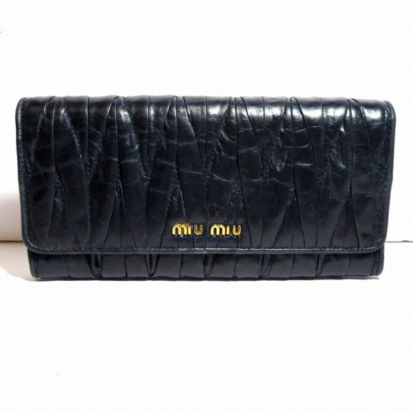 Miu Miu Matelassé Leather Long Wallet