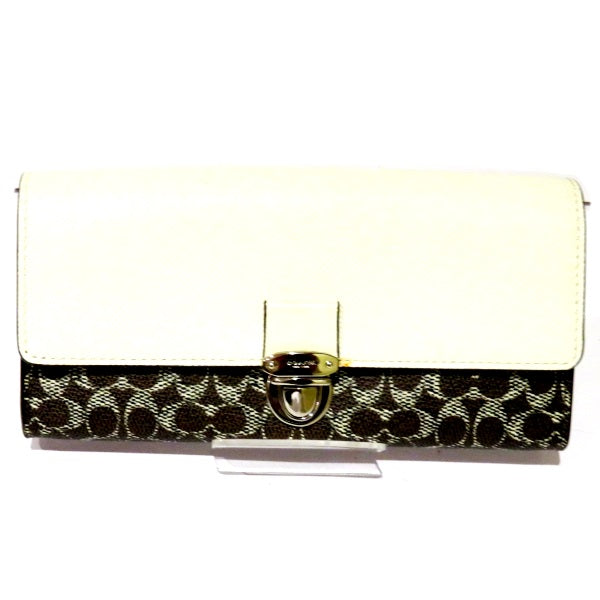 Coach Signature Long Wallet 52829 in Good Condition