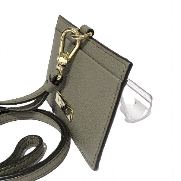 Furla Linda Leather Badge Holder Card Case