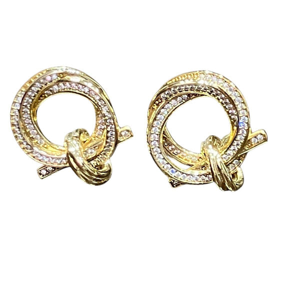 Salvatore Ferragamo Gancini Twist Earrings