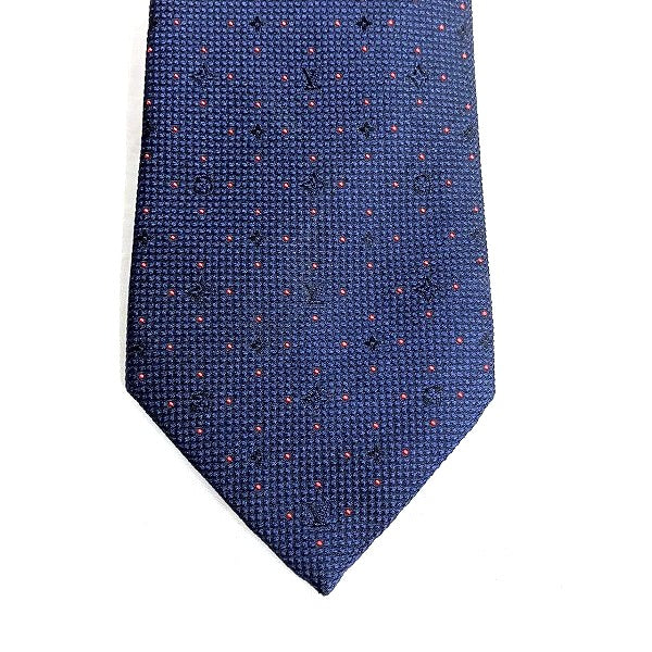 Louis Vuitton Silk 100% Cravat Micro Dots Tie M75940 in Good Condition