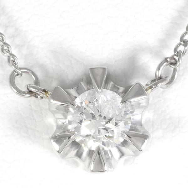 PT850 Platinum Diamond Necklace 0.41ct in Excellent Condition