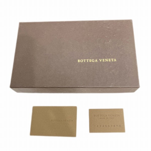 Bottega Veneta Leather Bordeaux Zip Wallet