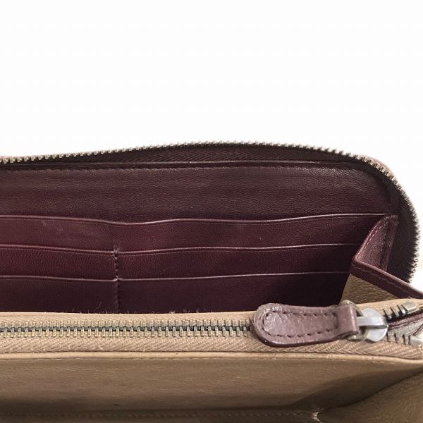 Bottega Veneta Leather Bordeaux Zip Wallet