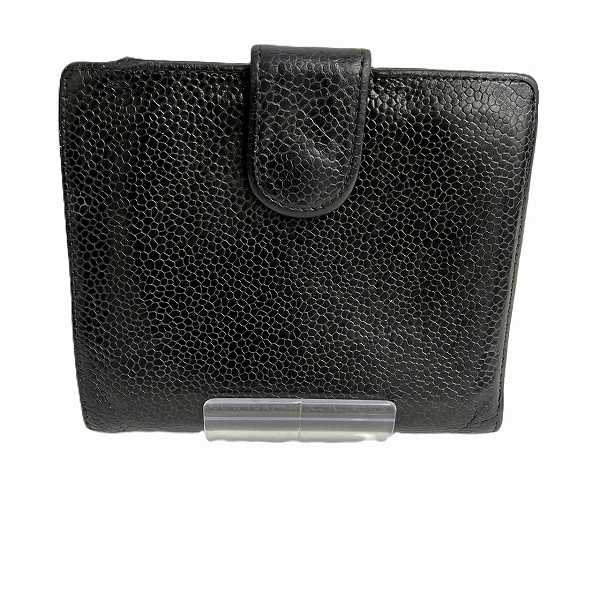 Chanel Caviar Skin Double Flap Wallet