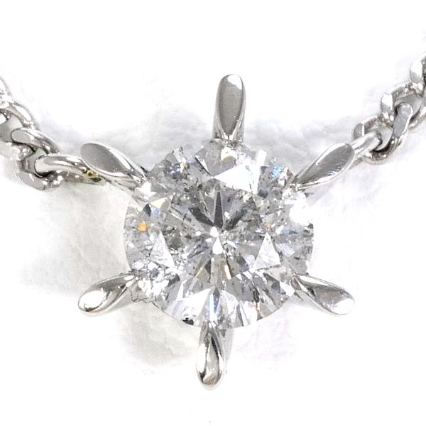 Platinum PT900 PT850 Diamond Necklace 0.675ct