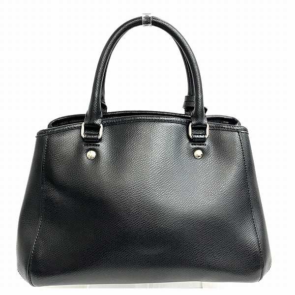 Coach Leather 2WAY Black Tote Bag in Good Condition