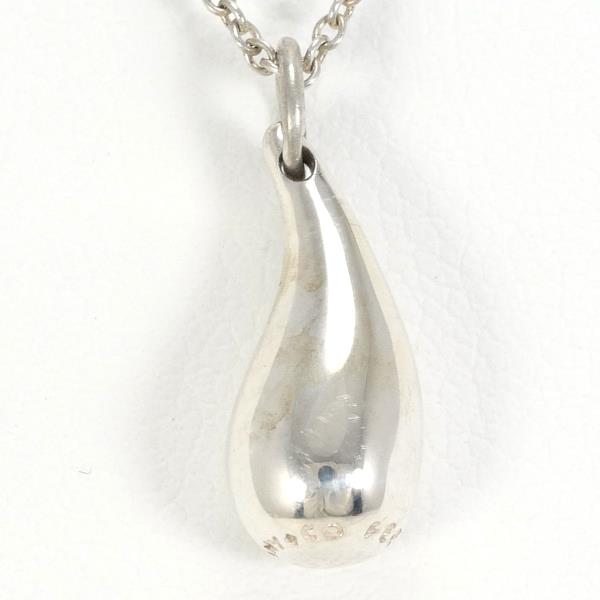 Tiffany & Co Teardrop Silver Necklace 41cm in Excellent Condition