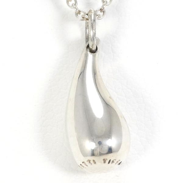 Tiffany & Co Teardrop Silver Necklace 41cm in Excellent Condition