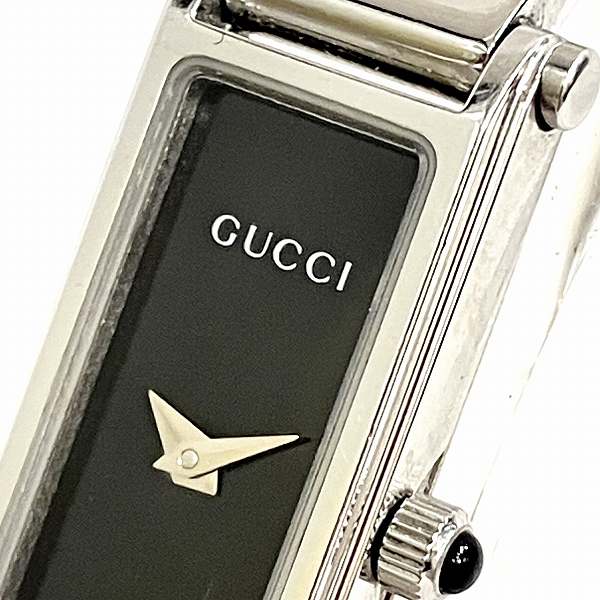 Gucci 1500L Quartz Black Dial Bangle Watch