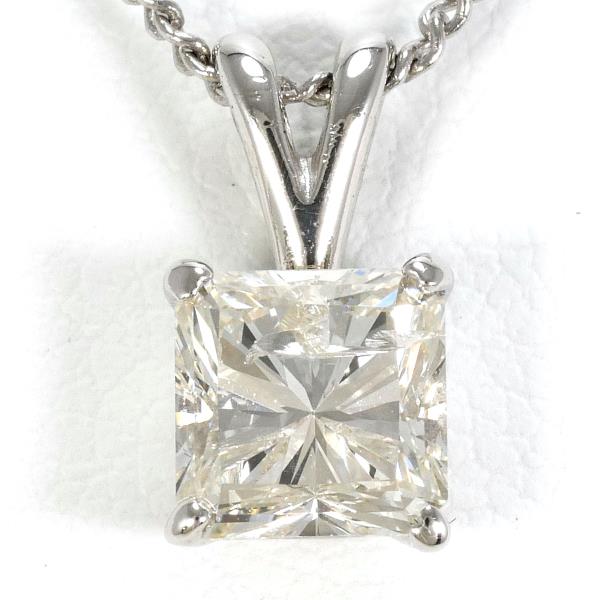 PT850 Platinum Diamond Necklace 1.29ct in Excellent Condition