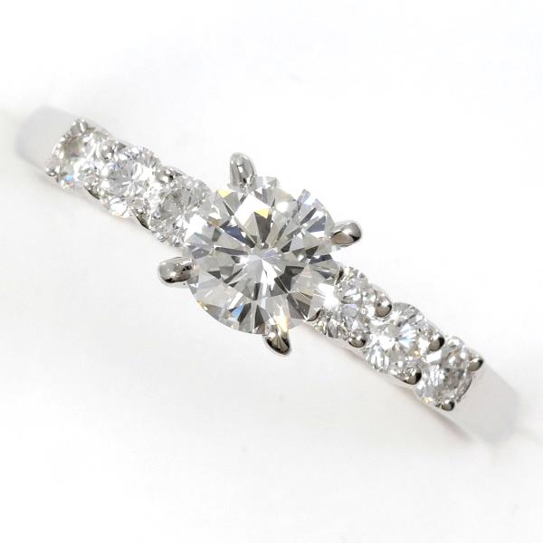 PT900 Platinum Diamond Ring 12号 VVS2 0.49ct 0.34ct in Excellent Condition