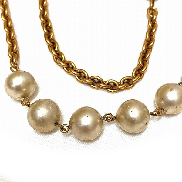 Chanel Faux Pearl Long Necklace