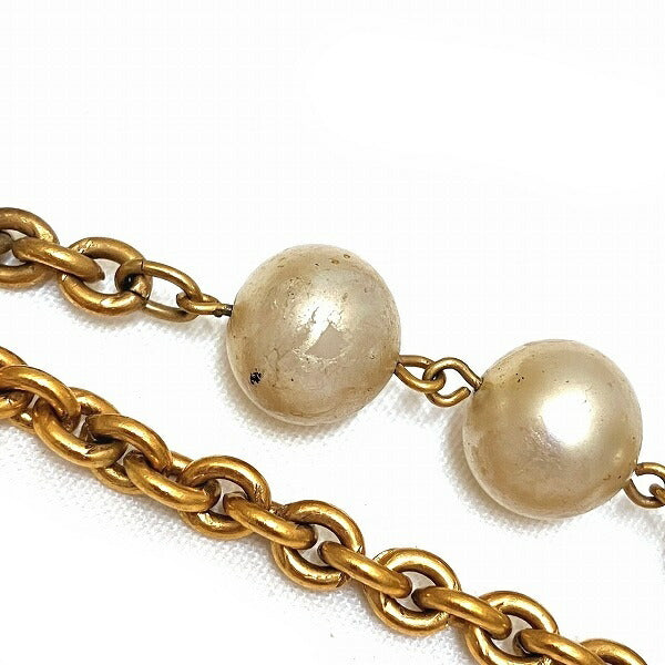 Chanel Faux Pearl Long Necklace