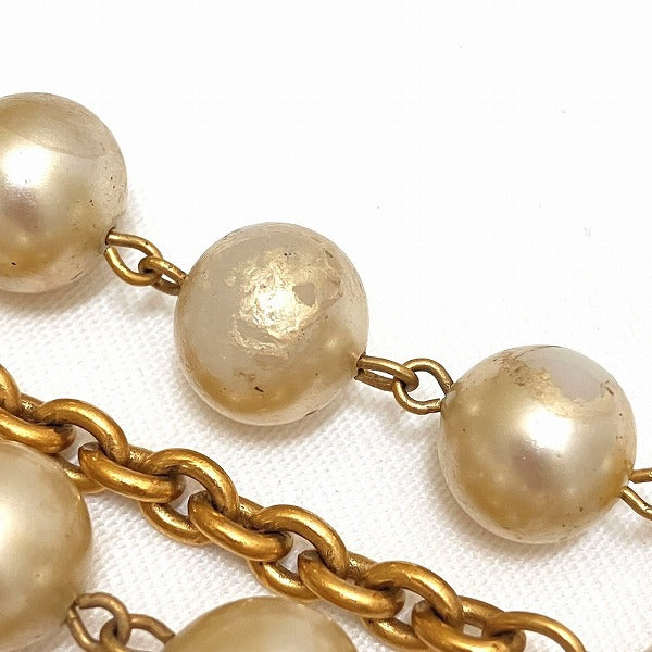 Chanel Faux Pearl Long Necklace