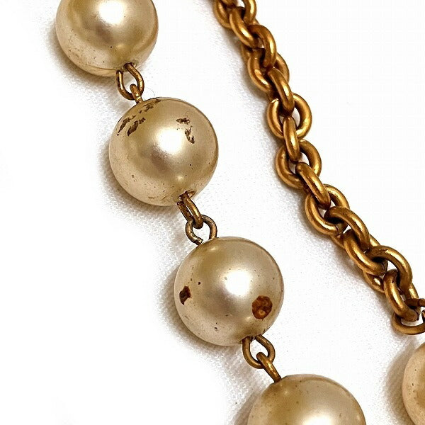 Chanel Faux Pearl Long Necklace