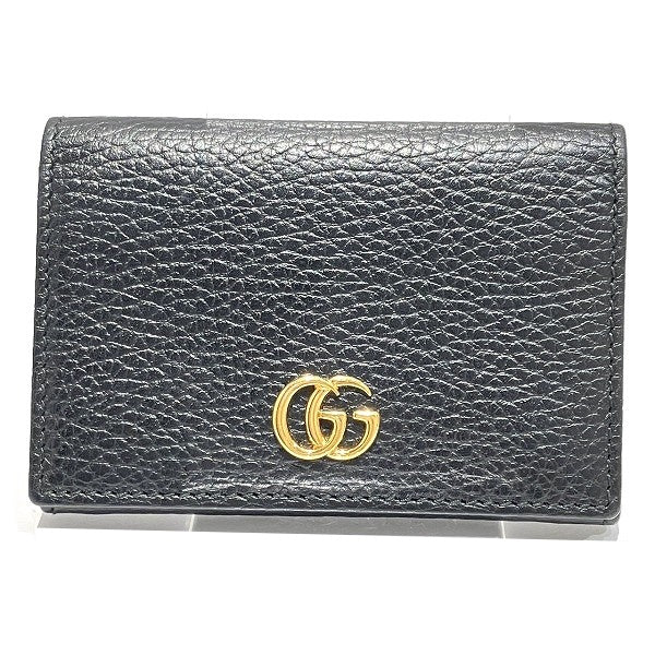 Gucci Leather Petit Marmont Card Holder 474748 in Great Condition