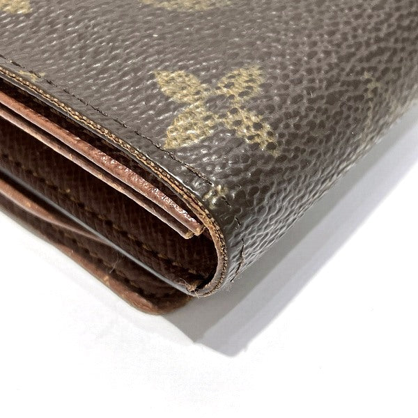 Louis Vuitton Monogram Portomone Bie Tresor Wallet M61730 in Fair Condition