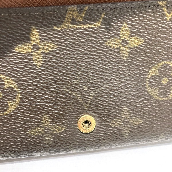 Louis Vuitton Monogram Portomone Bie Tresor Wallet M61730 in Fair Condition