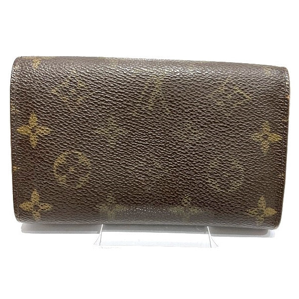 Louis Vuitton Monogram Portomone Bie Tresor Wallet M61730 in Fair Condition