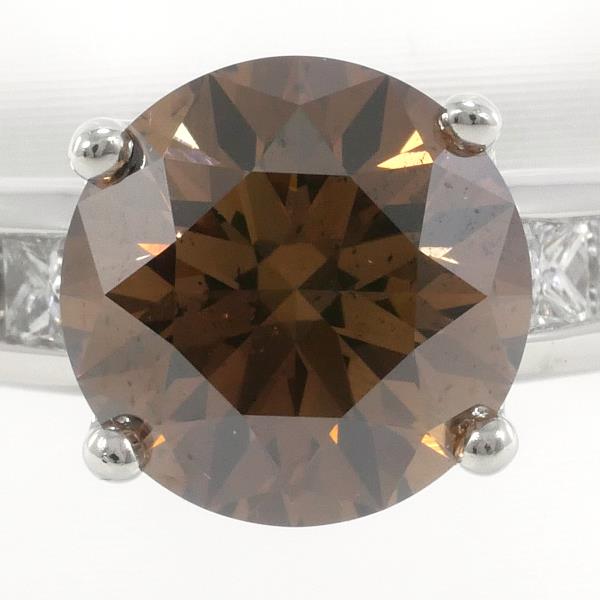 PT950 Platinum Brown Diamond Ring in Excellent Condition