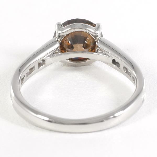 PT950 Platinum Brown Diamond Ring in Excellent Condition