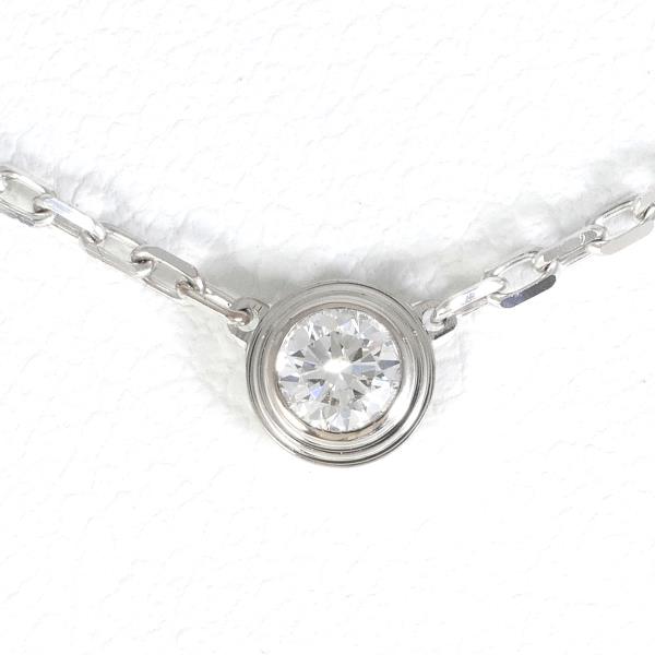 Cartier K18 White Gold Diamond D'Amour SM Necklace in Excellent Condition