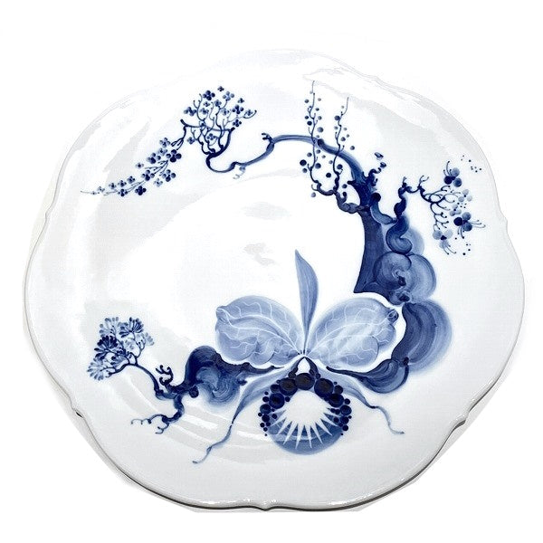 Meissen Blue Orchid 30.5cm Large Plate in Good Condition