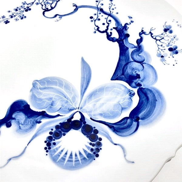 Meissen Blue Orchid 30.5cm Large Plate in Good Condition