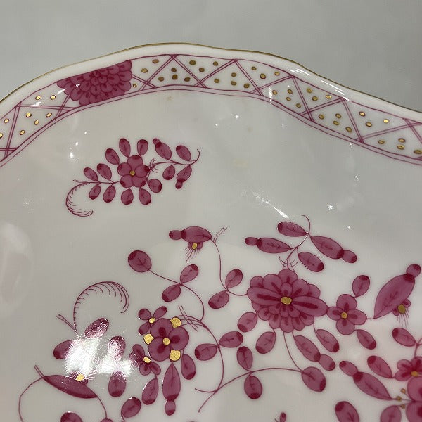 Meissen Indian Flower Ceramic Plate in Good Condition