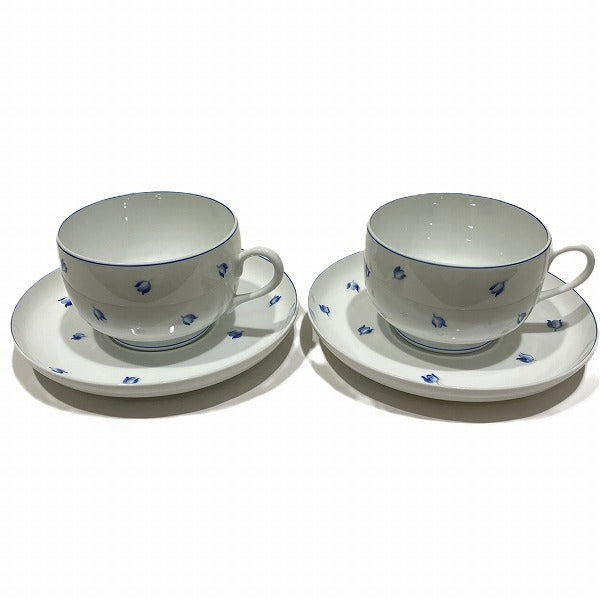 Limoges Muguet Cup Saucer Set of 2 Antique Porcelain in Good Condition