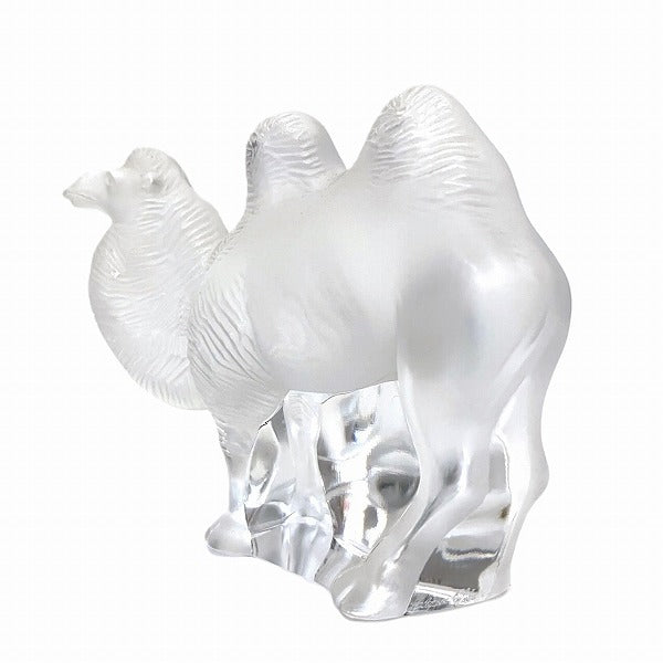 Lalique Camel Figurine Set Crystal Glass Antique in Good Condition