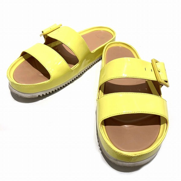 Leather Yellow Sandals for Women in Good Condition