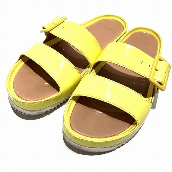 Leather Yellow Sandals for Women in Good Condition