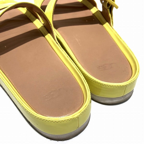 Leather Yellow Sandals for Women in Good Condition