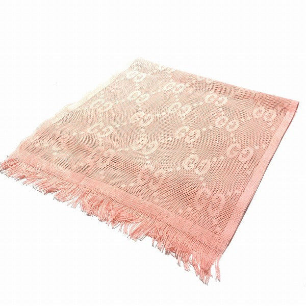 Gucci Silk Wool Scarf 640680 in Fair Condition