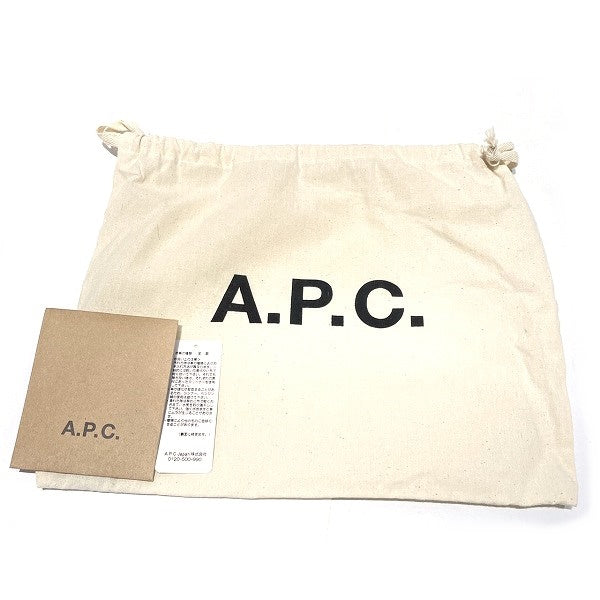 A.P.C. Suzanne Collar Leather Clutch Bag in Good Condition